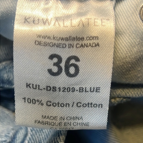 Kuwalla Tee Light Blue Denim Shorts.  Kuwalla Jorts.  Jean Shorts.  Size 36 - Picture 11 of 11
